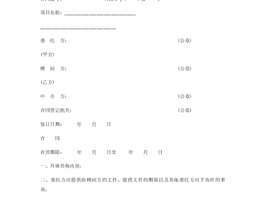 技术咨询合同清单全解析，内容要点与关键注意事项